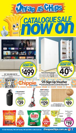 Department Stores offers in Mildura VIC | Catalogue Sale Now On in Cheap As Chips | 11/04/2024 - 16/04/2024