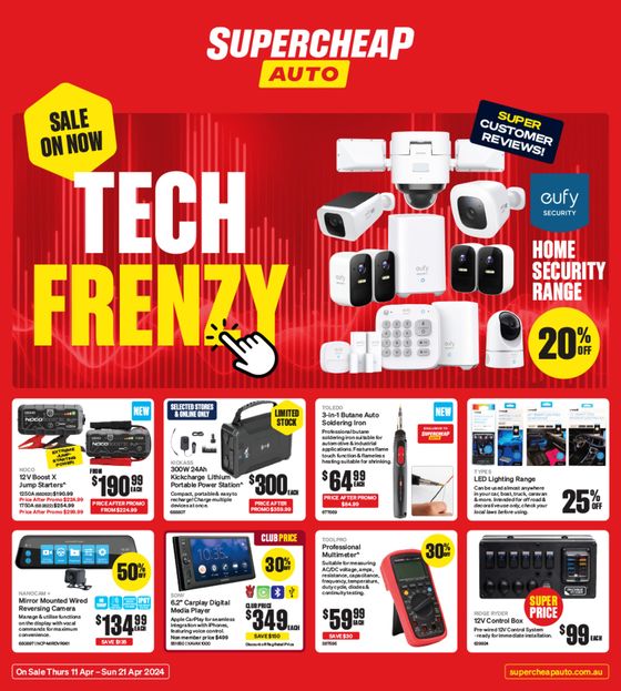 Supercheap Auto catalogue in Atherton QLD | Tech Frenzy | 11/04/2024 - 21/04/2024