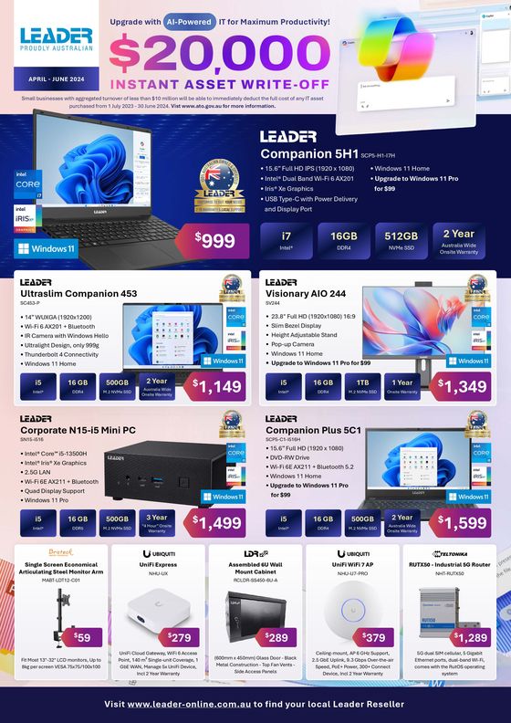 Leader Computers catalogue in Atherton QLD | April - June 2024 | 11/04/2024 - 30/06/2024