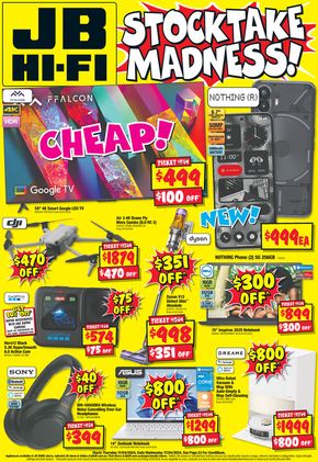Electronics & Office offers in Hervey Bay QLD | Stocktake Madness in JB Hi Fi | 11/04/2024 - 17/04/2024
