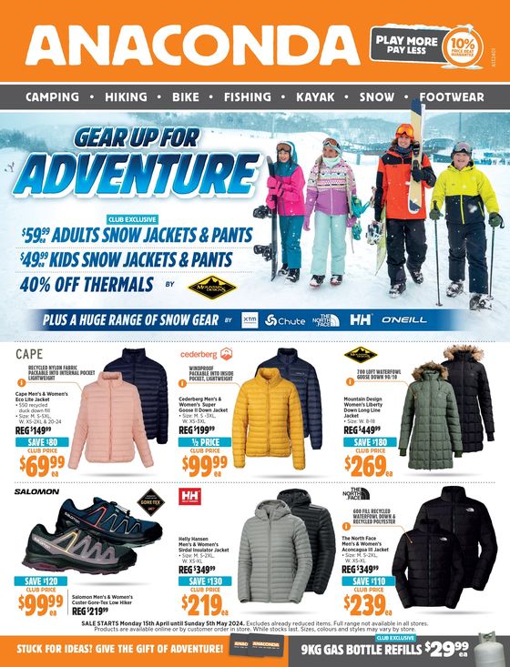 Anaconda catalogue in Port Macquarie NSW | Gear Up For Adventure | 15/04/2024 - 05/05/2024