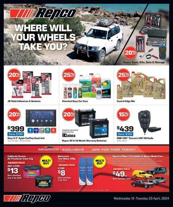 Repco catalogue in Sydney NSW | Where Will Your Wheels Take You? | 11/04/2024 - 23/04/2024