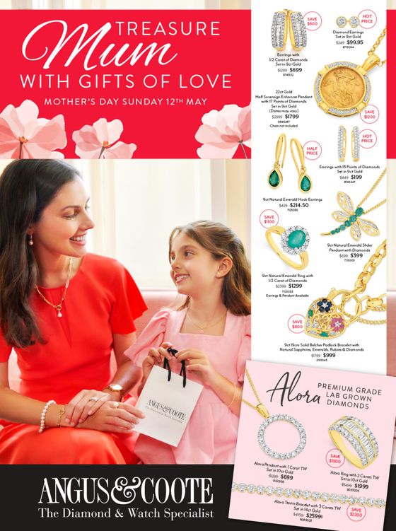Angus & Coote catalogue | Treasure Mum With Gifts of Love | 15/04/2024 - 12/05/2024