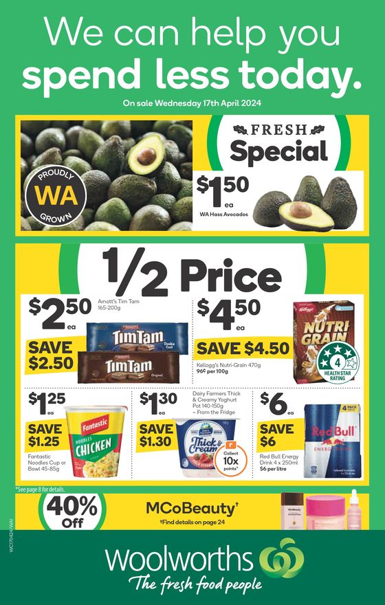 Woolworths catalogue in Bedford WA | Weekly Specials - 17/04 | 17/04/2024 - 23/04/2024