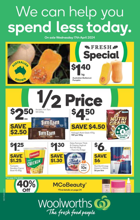 Woolworths catalogue in Bairnsdale VIC | Weekly Specials - 17/04 | 17/04/2024 - 23/04/2024