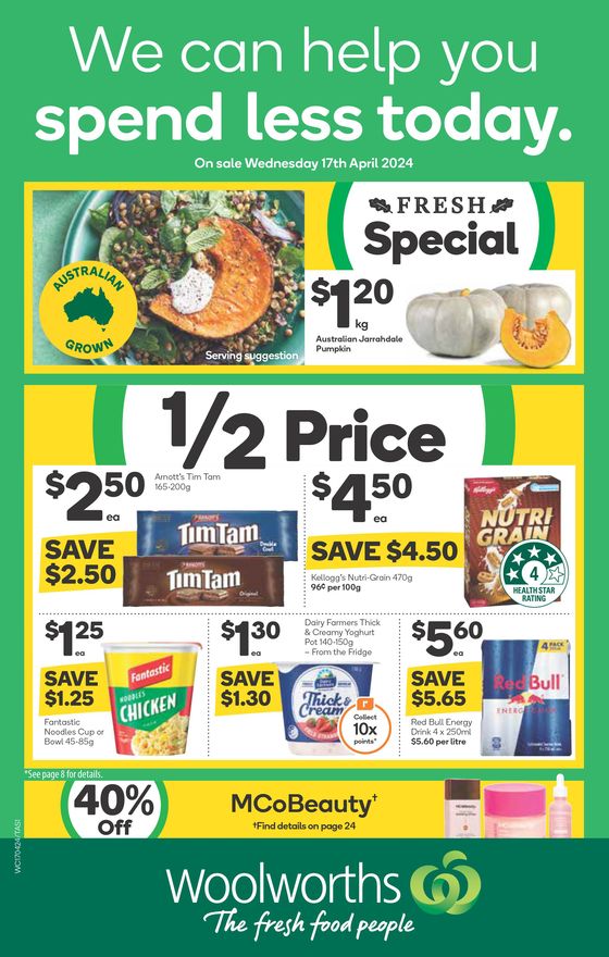 Woolworths catalogue in New Norfolk TAS | Weekly Specials - 17/04 | 17/04/2024 - 23/04/2024