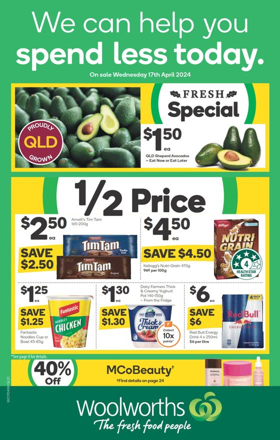 Woolworths catalogue in Bongaree QLD | Weekly Specials - 17/04 | 17/04/2024 - 23/04/2024