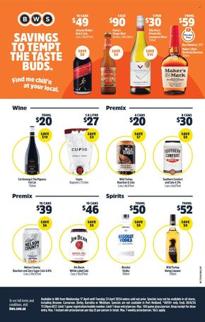 Liquor offers in Perth WA | Weekly Specials in BWS | 17/04/2024 - 23/04/2024