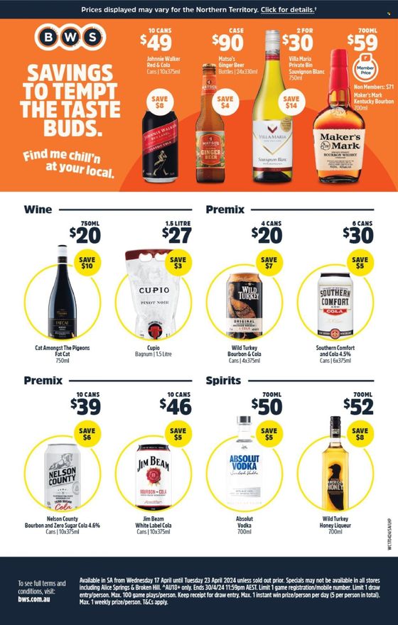 BWS catalogue in Millicent SA | Weekly Specials | 17/04/2024 - 23/04/2024