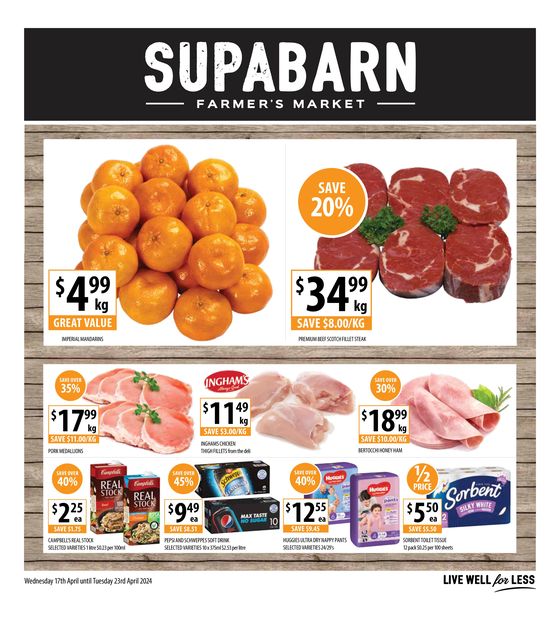 Supabarn catalogue in O'Connor ACT | Weekly Specials - 17/04 | 17/04/2024 - 23/04/2024