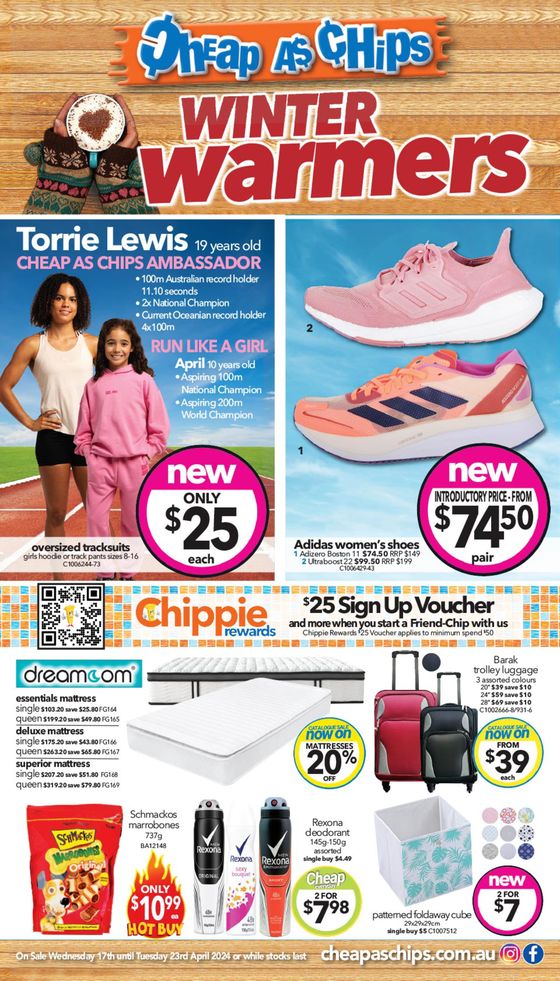 Cheap As Chips catalogue in Clare SA | Winter Warmers | 17/04/2024 - 23/04/2024