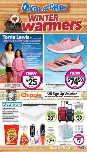 Department Stores offers in Geelong VIC | Winter Warmers in Cheap As Chips | 17/04/2024 - 23/04/2024