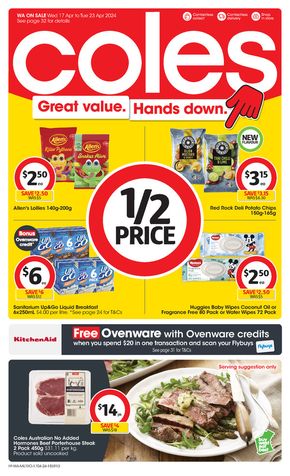Coles catalogue in Northam WA | Great Value. Hands Down. - 17th April | 17/04/2024 - 23/04/2024