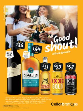 Groceries offers in Cairns QLD | Good Shout! 22/04 in Cellarbrations | 22/04/2024 - 05/05/2024