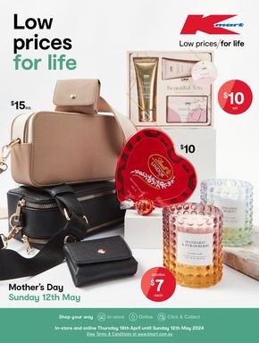 Kmart catalogue in Newcastle NSW | Mother’s Day - Low Prices For Life | 18/04/2024 - 12/05/2024