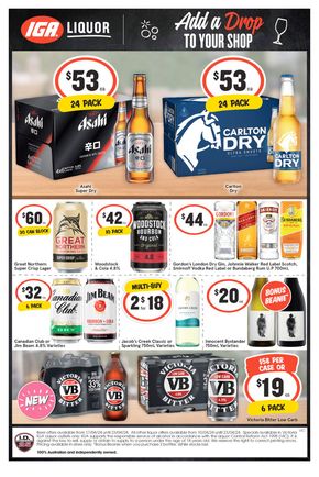 Liquor offers in Bairnsdale VIC | Weekly Specials in IGA Liquor | 17/04/2024 - 23/04/2024