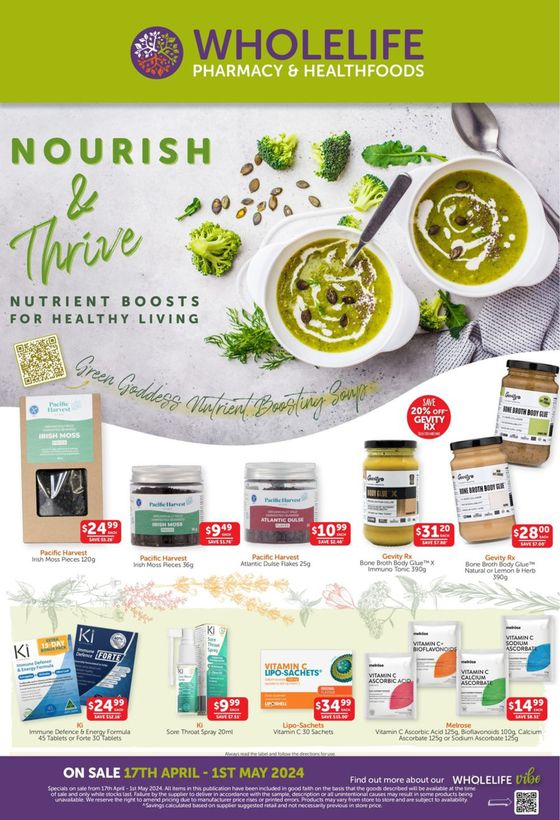 WHOLEHEALTH catalogue in Cairns QLD | Nourish & Thrive | 17/04/2024 - 01/05/2024