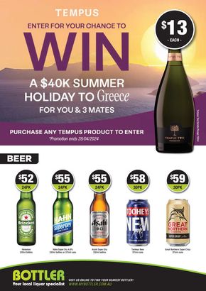 Bottler catalogue in South Johnstone QLD | Your Local Liquor Specialist | 17/04/2024 - 30/04/2024