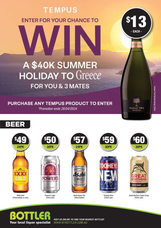 Bottler catalogue in Blackwater QLD | Your Local Liquor Specialist | 17/04/2024 - 30/04/2024