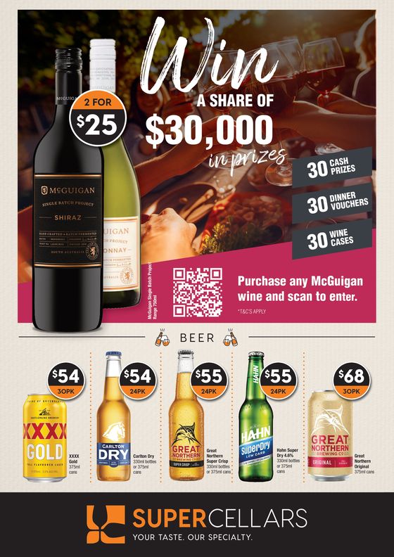 Super Cellars catalogue in Brisbane QLD | Your Taste. Our Specialty | 17/04/2024 - 30/04/2024