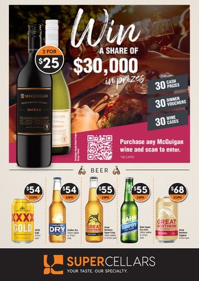 Liquor offers in Bundaberg QLD | Your Taste. Our Specialty in Super Cellars | 17/04/2024 - 30/04/2024