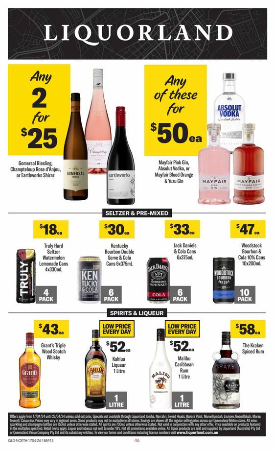 Liquorland catalogue in Innisfail QLD | Weekly Specials | 17/04/2024 - 23/04/2024
