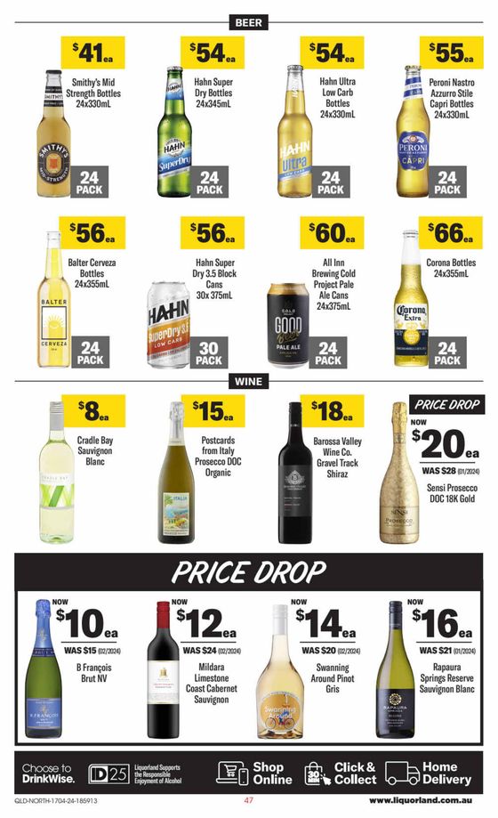 Liquorland catalogue in Cairns QLD | Weekly Specials | 17/04/2024 - 23/04/2024