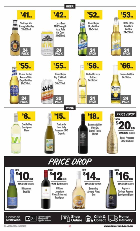 Liquorland catalogue in Gawler SA | Weekly Specials | 17/04/2024 - 23/04/2024