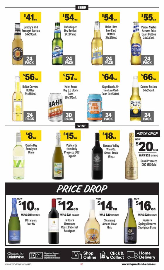 Liquorland catalogue in Geraldton WA | Weekly Specials | 17/04/2024 - 23/04/2024