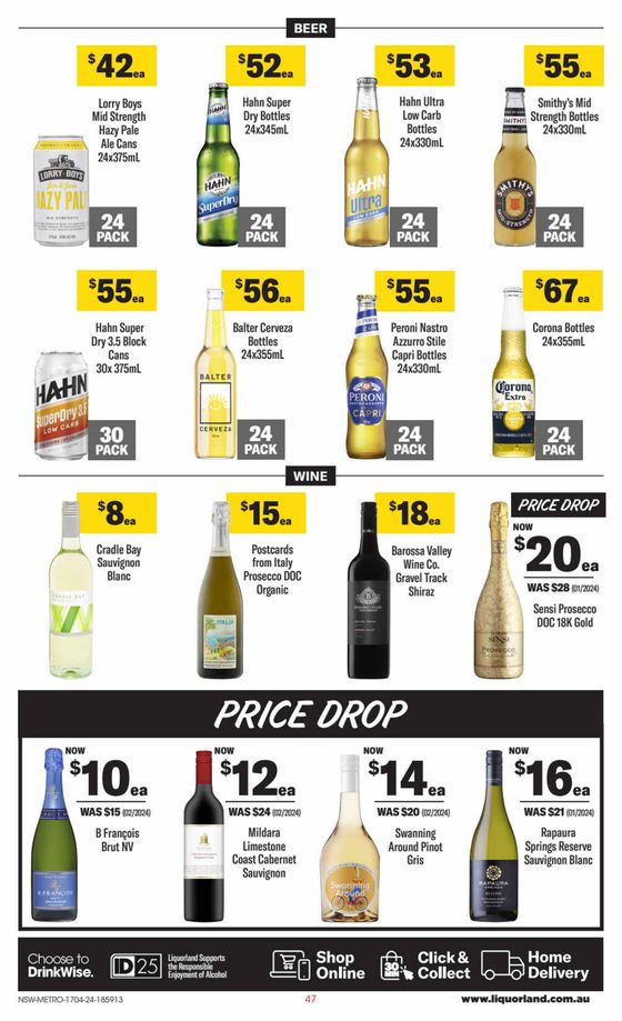 Liquorland catalogue in Armidale NSW | Weekly Specials | 17/04/2024 - 23/04/2024