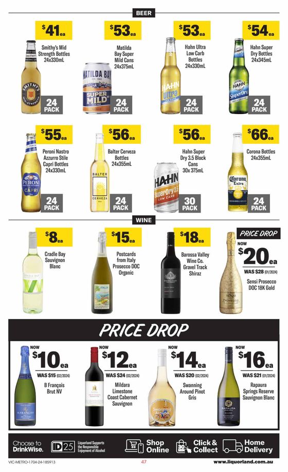 Liquorland catalogue in Morwell VIC | Weekly Specials | 17/04/2024 - 23/04/2024