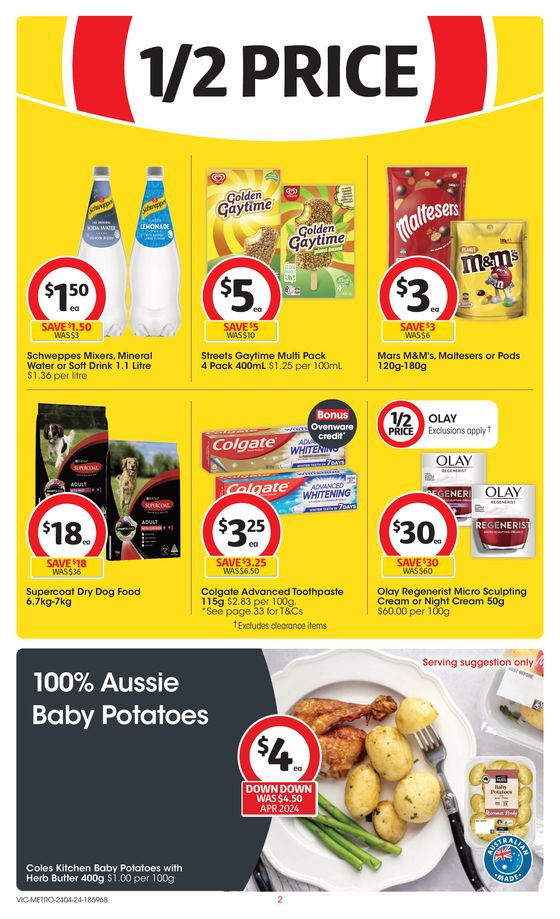Coles catalogue in Moonee Valley VIC | Great Value. Hands Down. - 24th April | 24/04/2024 - 30/04/2024
