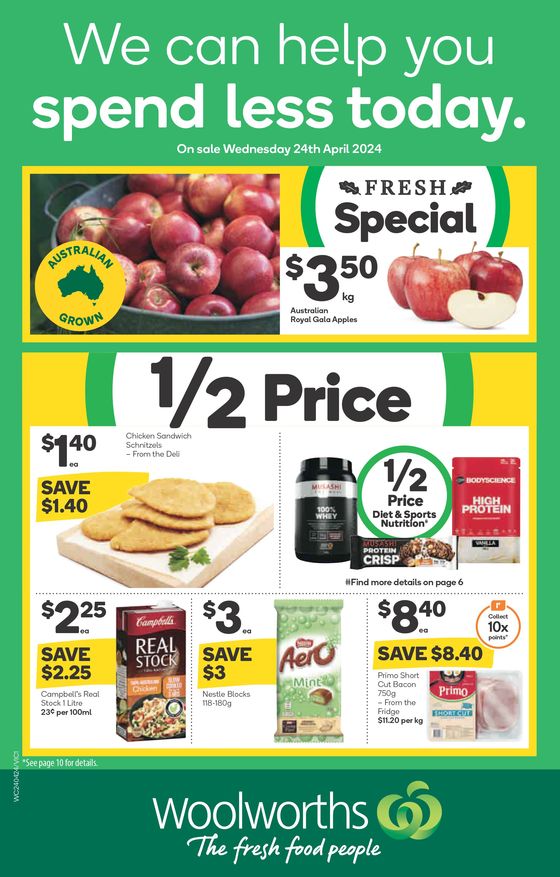 Woolworths catalogue in Lara VIC | Weekly Specials - 24/04 | 24/04/2024 - 30/04/2024