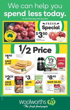 Groceries offers in Buronga VIC | Weekly Specials - 24/04 in Woolworths | 24/04/2024 - 30/04/2024