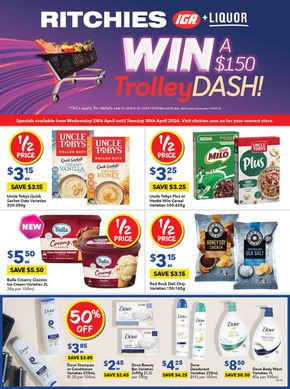 Groceries offers in Kyabram VIC | Ritchies 24/04 in Ritchies | 24/04/2024 - 30/04/2024