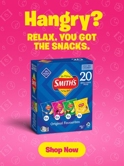 SMITH'S catalogue in Frankston VIC | Hangry? Relax. You got the snacks. 01/05 | 11/05/2024 - 31/05/2024