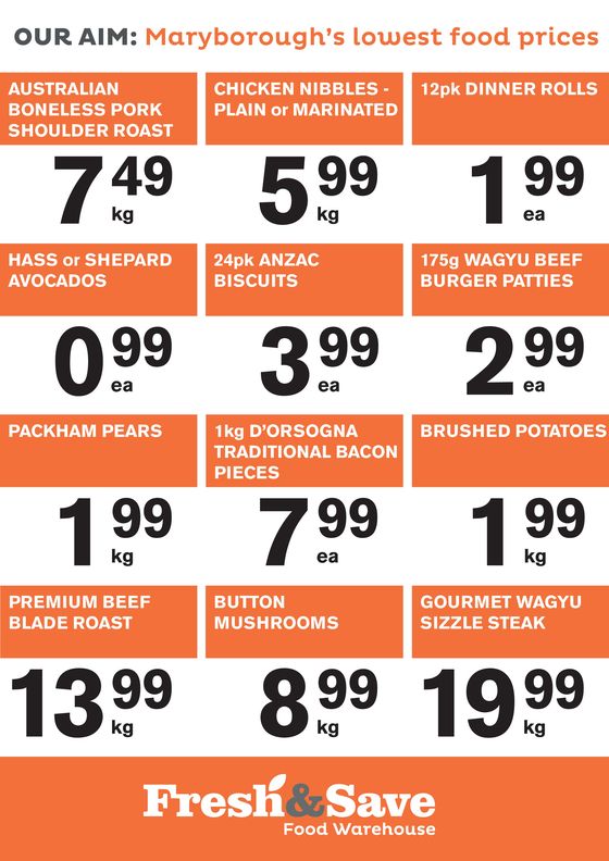 Fresh&Save catalogue in Brisbane QLD | Weekly Specials | 22/04/2024 - 28/04/2024