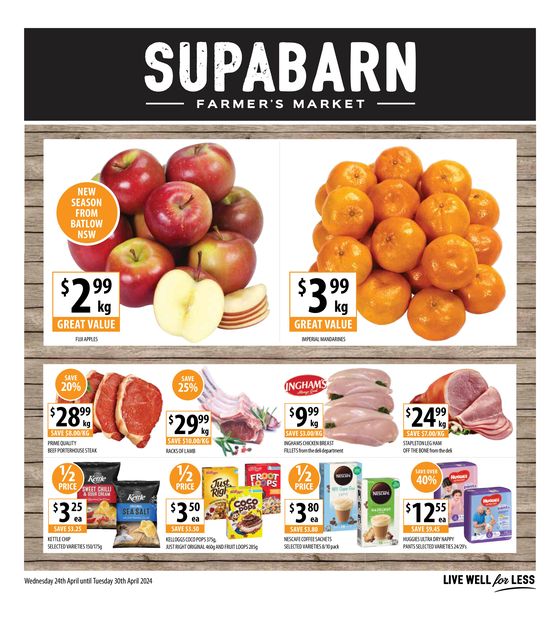 Supabarn catalogue in Canberra ACT | Weekly Specials - 24/04 | 24/04/2024 - 30/04/2024
