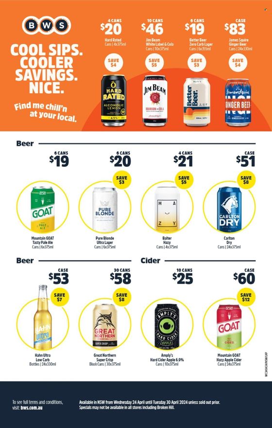 BWS catalogue in Mudgee NSW | Weekly Specials  | 24/04/2024 - 30/04/2024