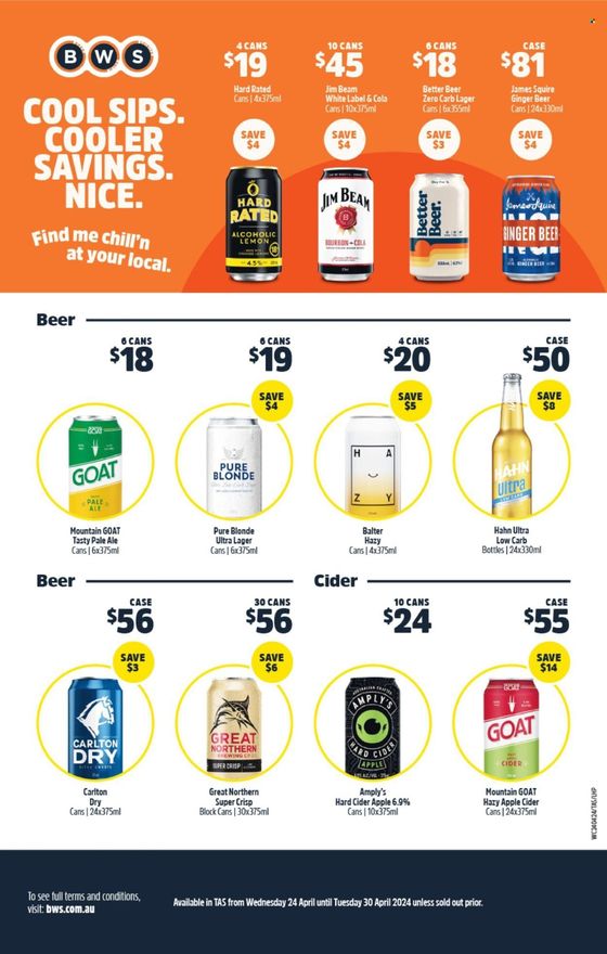 BWS catalogue in Riverside NSW | Weekly Specials | 24/04/2024 - 30/04/2024
