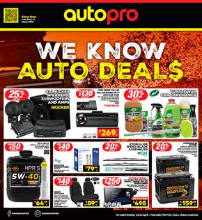 Hardware & Auto offers in Mount Isa QLD | We Know Auto Deals in Autopro | 22/04/2024 - 09/05/2024