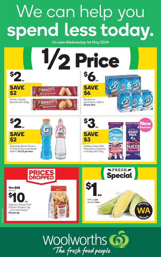 Woolworths catalogue in Perth WA | Weekly Specials - 01/05 | 01/05/2024 - 07/05/2024