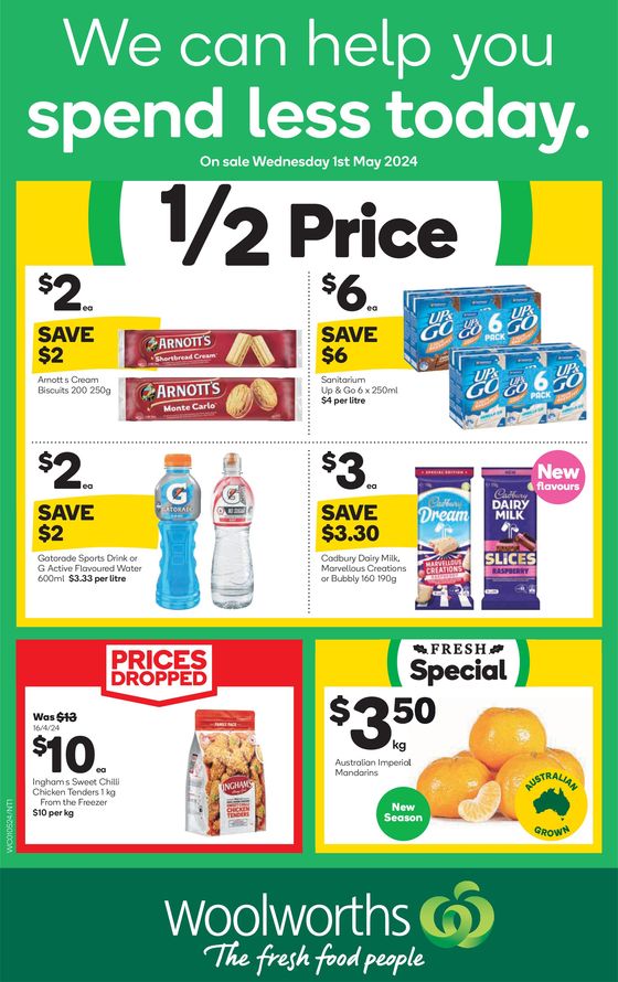 Woolworths catalogue in Yarrawonga VIC | Weekly Specials - 01/05 | 01/05/2024 - 07/05/2024