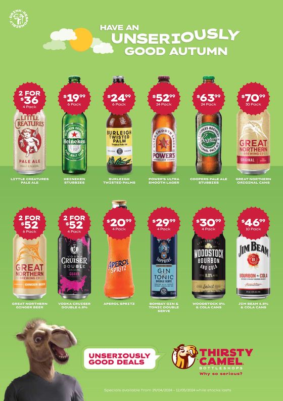 Thirsty Camel catalogue in Cooktown QLD | Thirsty? Warm Up With Toasty Deals QLD 29/04 | 29/04/2024 - 12/05/2024