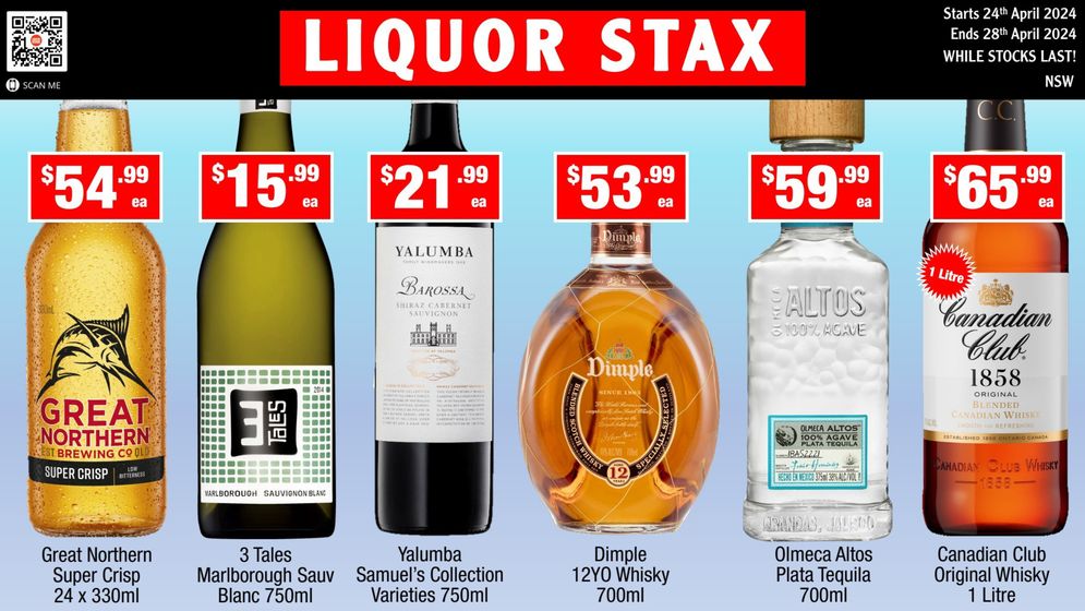 Liquor Stax catalogue in Ulladulla NSW | Weekly Specials | 24/04/2024 - 28/04/2024