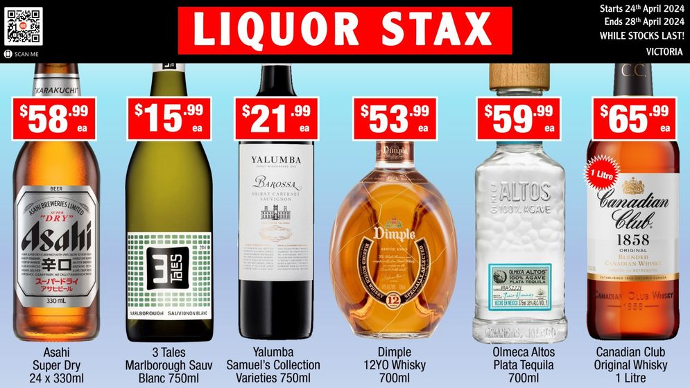 Liquor Stax catalogue in Geelong VIC | Weekly Specials | 24/04/2024 - 28/04/2024