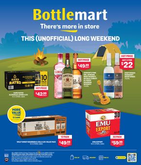 Liquor offers in Ellenbrook WA | This (Unofficial) Long Weekend in Bottlemart | 24/04/2024 - 07/05/2024