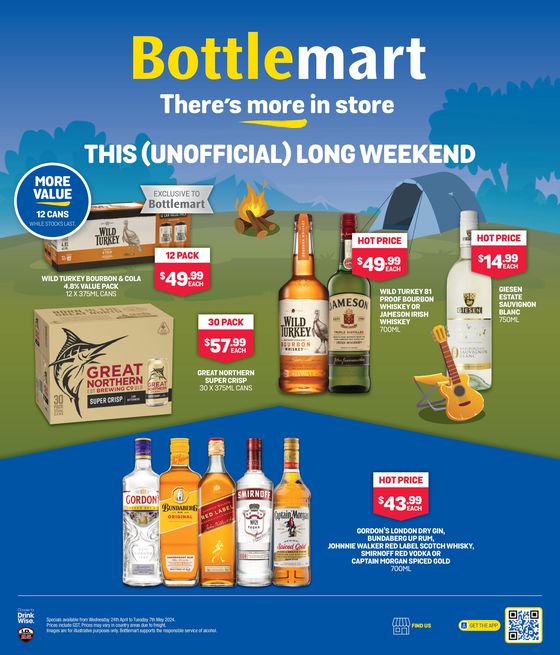 Bottlemart catalogue in Palmerston City NT | This (Unofficial) Long Weekend | 24/04/2024 - 07/05/2024