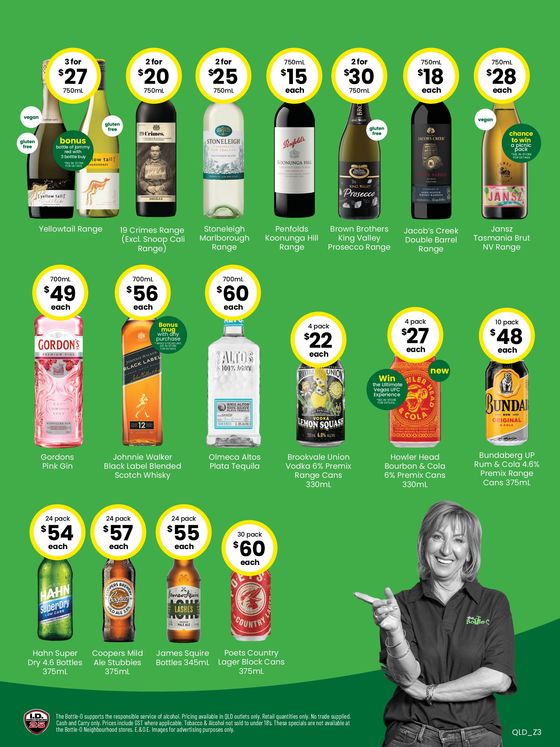 The Bottle-O catalogue in Craiglie QLD | Good Value Booze, For Good Value People 29/04 | 29/04/2024 - 12/05/2024