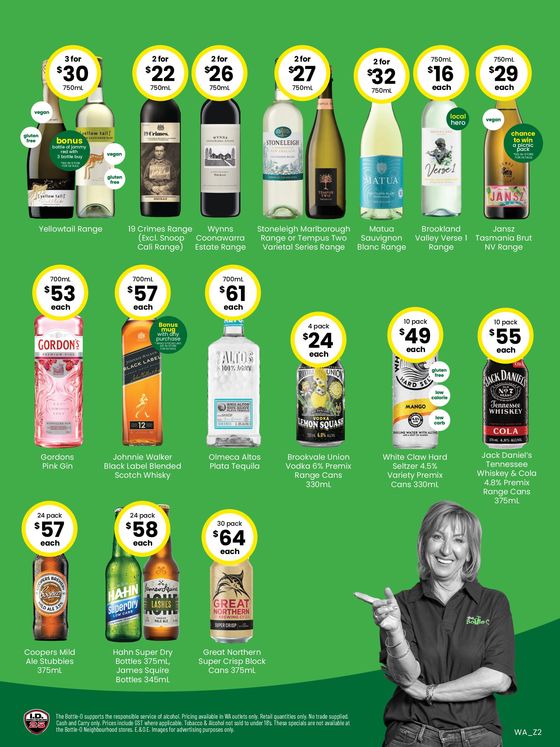 The Bottle-O catalogue in Manjimup WA | Good Value Booze, For Good Value People 29/04 | 29/04/2024 - 12/05/2024
